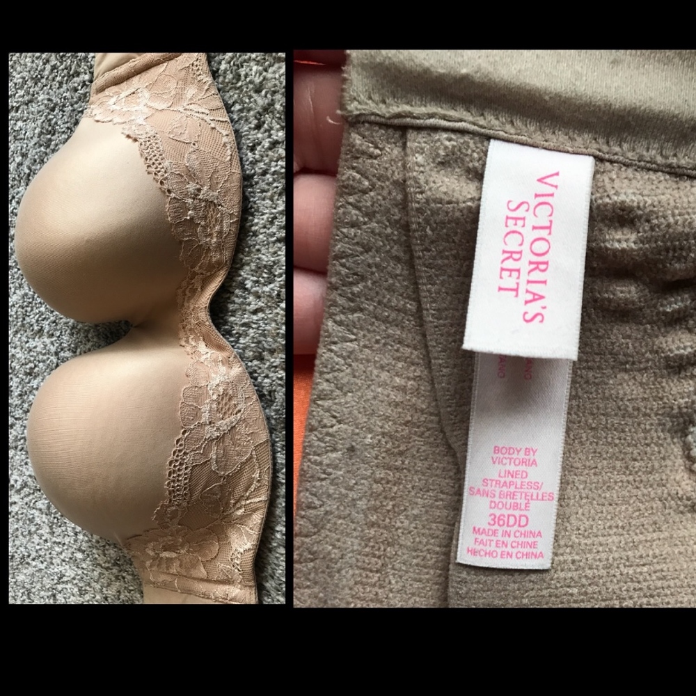 VS Strapless Bra w/ Underwire Size: 36DD